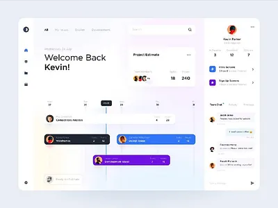 UI Design for Task Management Dashboard adobexd