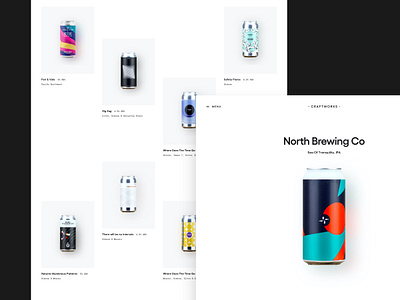 CRAFTWORKS - Grid exploration beer clean craft beer grid grid layout layout minimal shop store typography whitespace