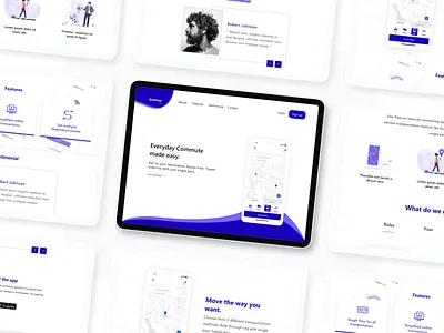 OnePass | Landing Page app commute design dribbble illustration inspiration interface ipadpro landingpage minimal onepass transportation travel ui uiux ux web website website concept website design