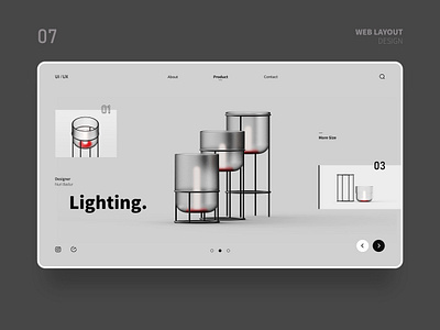 Web Layout Practice 07 branding illustration powerpoint design ppt product slide ui ui design ux web web design