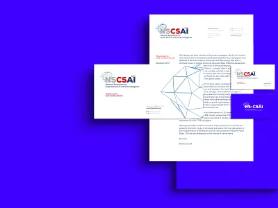 National Symposium artificialintelligence branding business business card cybersecurity design flat layout letterheads minimal