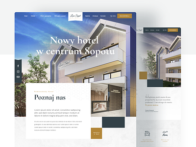 LoveSopot Residence - Modern hotel in Sopot booking system design hotel hotel booking project residence ui uiux ux webdesign website website design