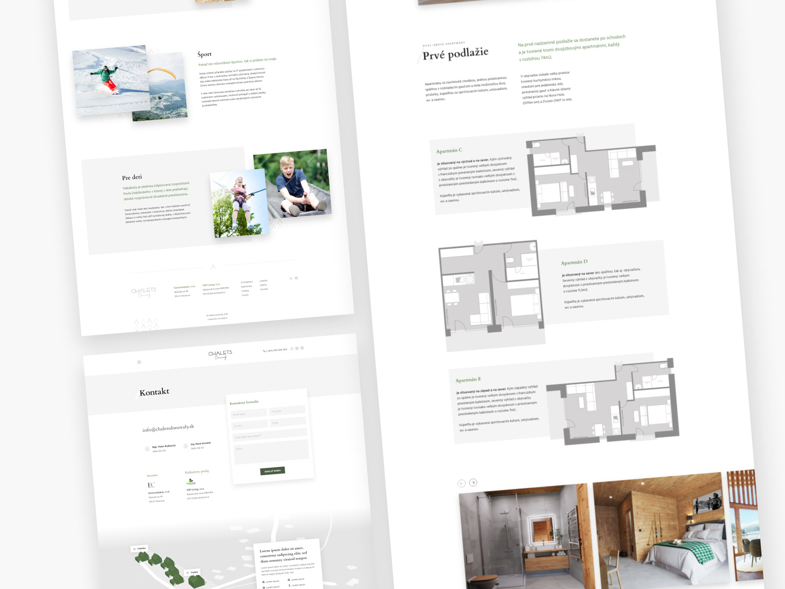Example of Chaletsdonovaly.sk - Slovak residential project