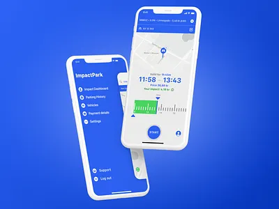 ImpactPark - WIP app branding danish exploration ghanavati identity ios parking scandinavian ui ux