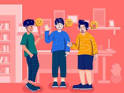 Character Exploration art character design discussion discussions emoji flat human illustration illustrator pattern vector