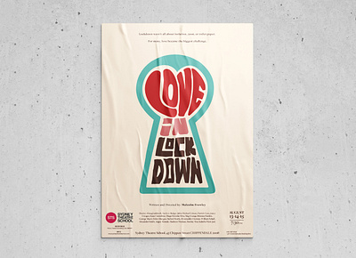Poster Design | 99 series 60s brute contest design lockdown play poster red theatre typogaphy