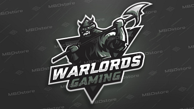 warlords gaming mascot logo (FOR SALE) esports gaming gaminglogo logotype mascot mascot logo sport sport logo sports vector