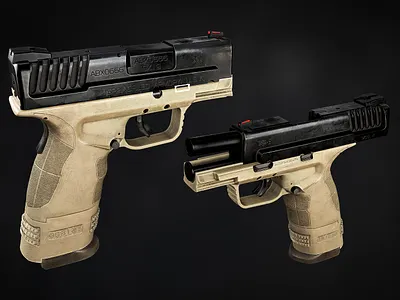 Gun 3d art 3d artist 3dmodelling marmoset toolbag maya photoshop substance painter zbrush