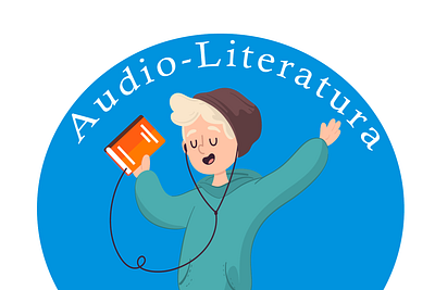 logo audiolibros design illustration vector