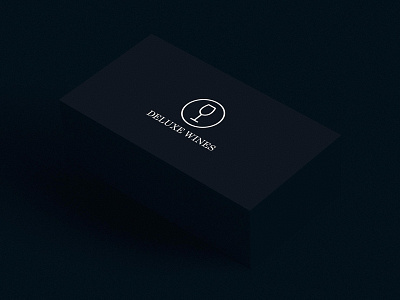 Deluxe Wines Business Cards branding business cards graphic design identity logo logo design