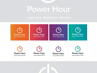 Power Hour logo adobe illustrator branding gradient color gradient design gradient logo logo logodesign