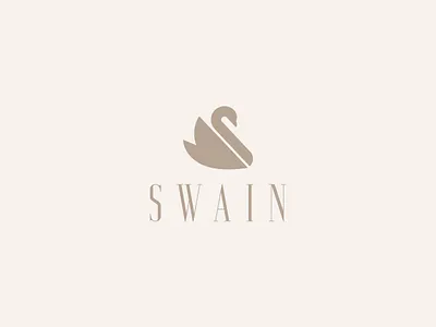 SWAIN animal bird branding clean logo logo mark minimal minimal logo minimalist modern serif swain swan symbol