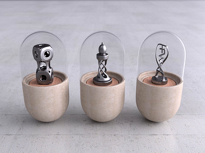 Capsule 3d 3dsmax animation art branding c4d capsule chess design fwa icon illustration render trophy webshocker