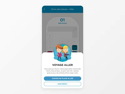 Seatmap - OUIGO App app choose design interaction design interactive motion product design protopie prototype seat seatmap train ui design uxdesign