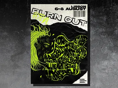 Poster | Burn Out Festival design festival festival poster graphicdesign illustration poster