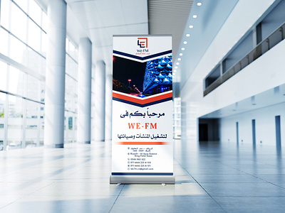 Rollup Design advertise agency branding blue brand identity branding design graphicdesign orange print design rollup banner