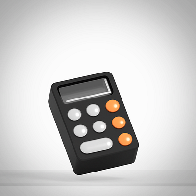 calculator 3D icon 3d c4d cgi design icon icons sketch vr