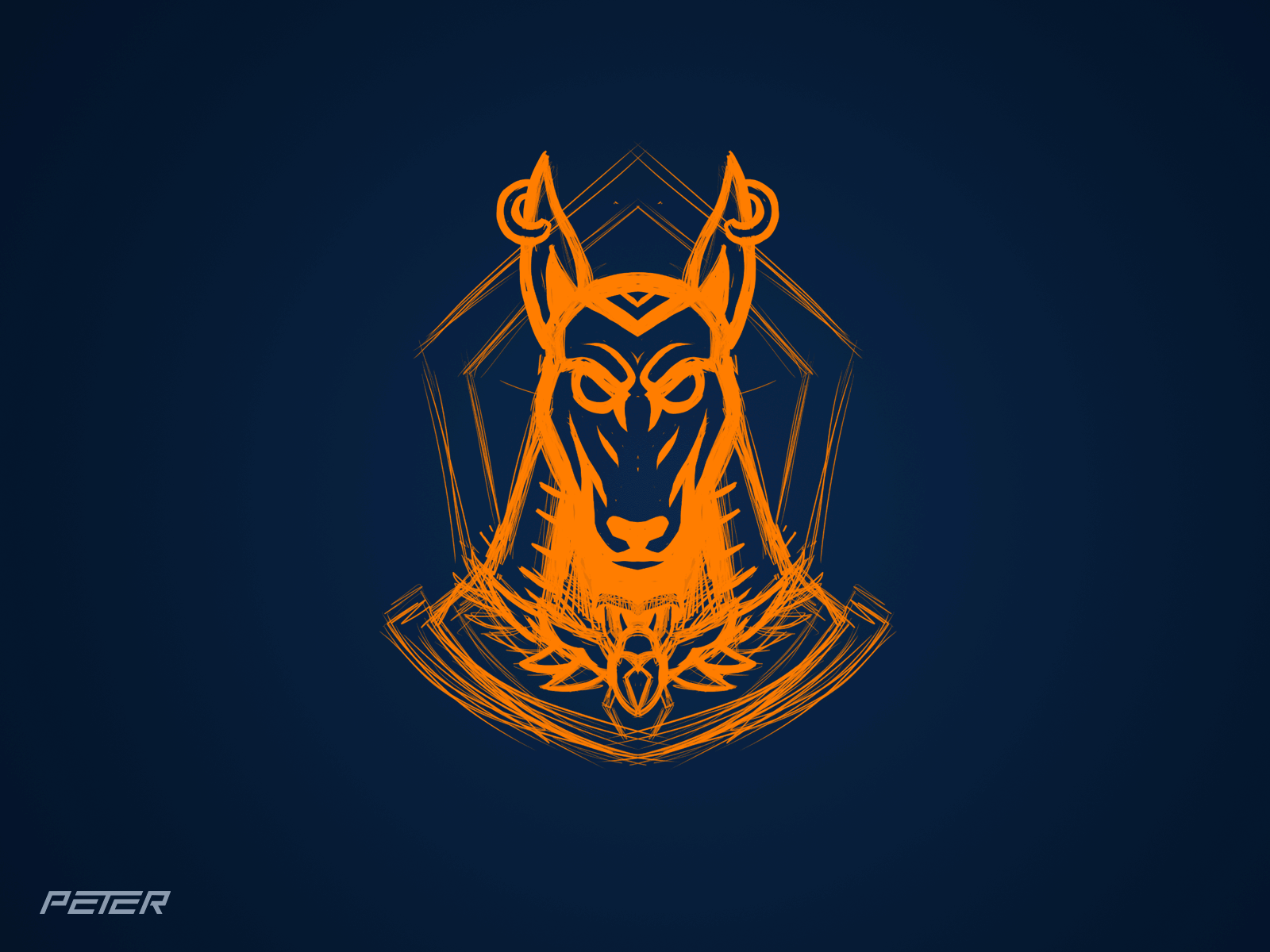 anubis anubis branding design gif logo mascotlogo