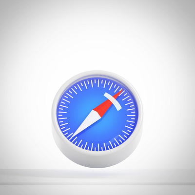 Safari 3D icon 3d c4d cgi cinema4d design icon icons sketch