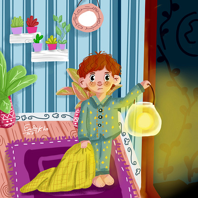 The dark illustration cartoon children book illustration design digital illustration digitalart draw dribble illustration