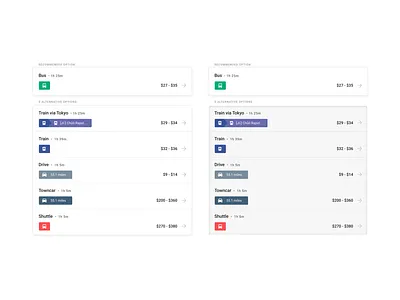 Transportation Option Components