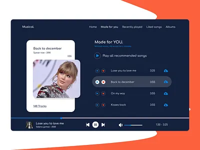 Musical design design art designer designers figma figma design music app music player musical song songs ui uiux uiuxdesign ux ui uxuidesign webdesign website design