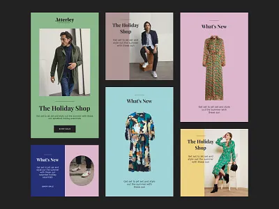 Color Scheme for online fashion shop Atterley branding colour design fashion fashion brand guidelines shop site typography ui ux web
