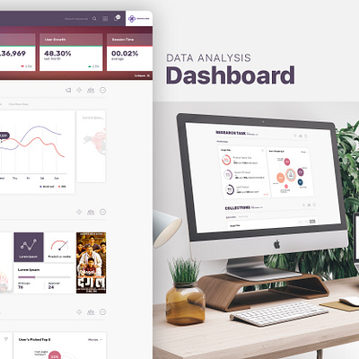 Data Analysis Dashboard Tool [Concept] back end complex dashboard ui data visualization graphic modern responsive tool