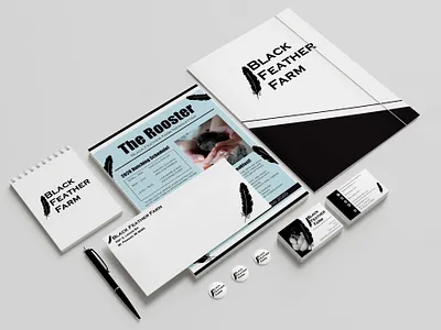 Black Feather Farm Branding branding design logo