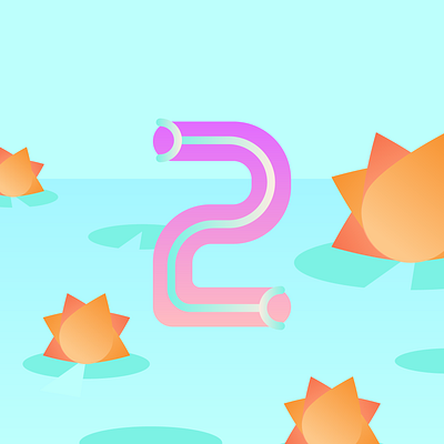 36 Days of Type - 2 36 days of type design flowers gradients graphic design illustration numbers pastels typography typography design vectors