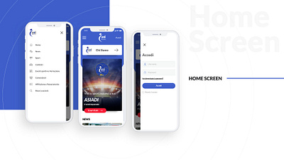 ASI App (associazioni sportivesociali Italiane) app design app ui uidesign uiux ux ux design uxui