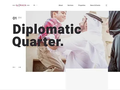 RAZA - Real Estate Website aftereffects clean flat interaction interactiondesign interior minimal property property developer property marketing real estate real estate agent real estate website realestate webdesign website interaction