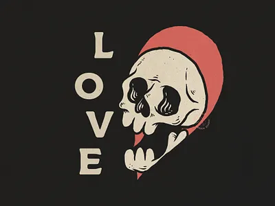 love skull badge design badge logo badgedesign hand drawn illustration illustrator logo illustration tattoo traditional tattoo tshirt tshirt design