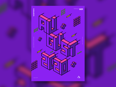 Isometric Poster in Affinity Designer affinity affinitydesigner graphic isometric isometric art isometric design poster poster art posters