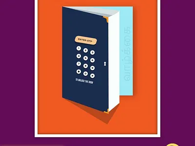 OTP to unlock Door creativity design graphic graphic design graphic design graphic design illustrator illustration