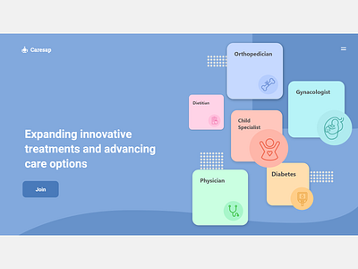 Landing page design for hospital domain