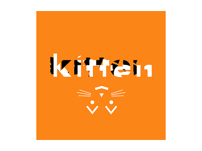 Kitten avatar cat cats kitten logotype telegram typography