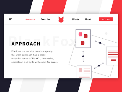 Plankfox | Concept branding design dribbble humor illustration interface minimal mockup ui uiux ux web web design website website concept