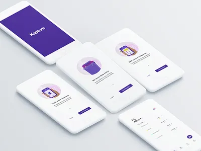 Kapture App application branding design digital digitaldesign dribbble icons illustration interface mobiledesign onboarding trends ui ui design uidesign uitrends uiux userexperience userinterfacedesign ux