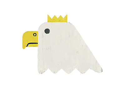 Bald Eagle King adobe fresco bird crown eagle illustration texture