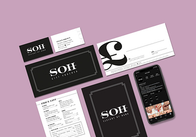 SOH Brand brand brand design branding design logo stationery