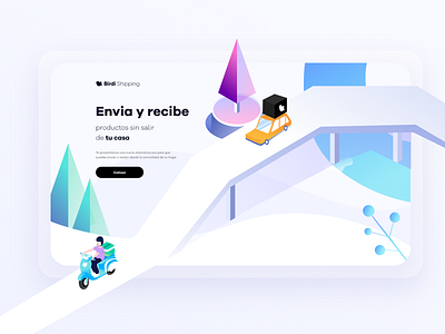 Birdi Shipping Landing Home adobexd app dailyui design ui ui ux ui design ux ux design web