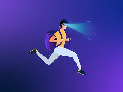 Virtual Reality Character Design adobe illustrator artwork boy characterdesign design illustration illustrator landscape vector vectordesign