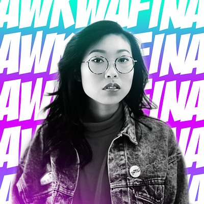 Awkwafina / 2020 Golden Globe Winner aapi asian awards awkwafina comp globes golden hero illustrator photoshop representation winner