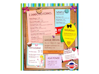 CARDÁPIO ♡ Suco e Cia art design designer estampadonna menu menudesign photoshopskills