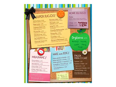 CARDÁPIO ♡ Suco e Cia brazil design desinger estampadonna graphicdesign illustration art menu menudesign photographer