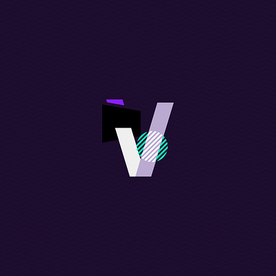 'V' abstract logo abstraction design letters logo