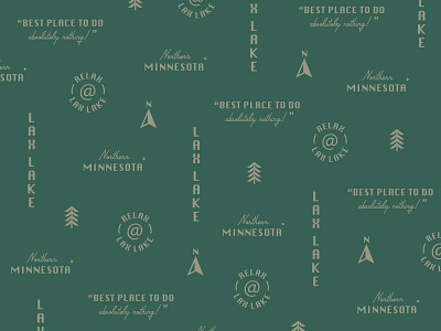 Lax Lake Pattern design graphic illustration lake logo minnesota pattern simplistic type typography