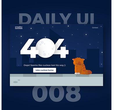 404 Page dailyui design illustration illustrator typography ui