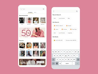 Search Page Concept category page ecommerce fashion search search bar ui ux
